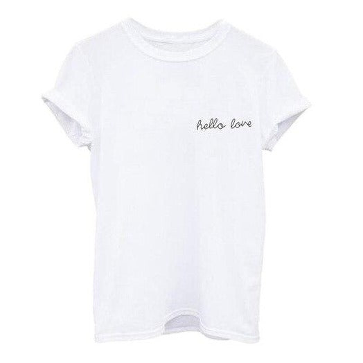 Hello Love Printed Women's T-Shirt
