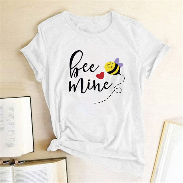 Bee Mine Printed Women's T-Shirt