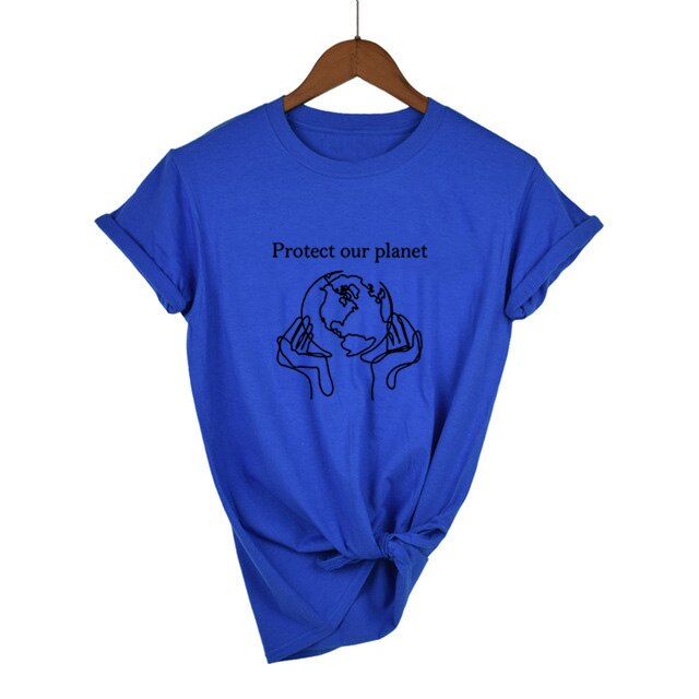 Protect Our Planet Printed Women Tees