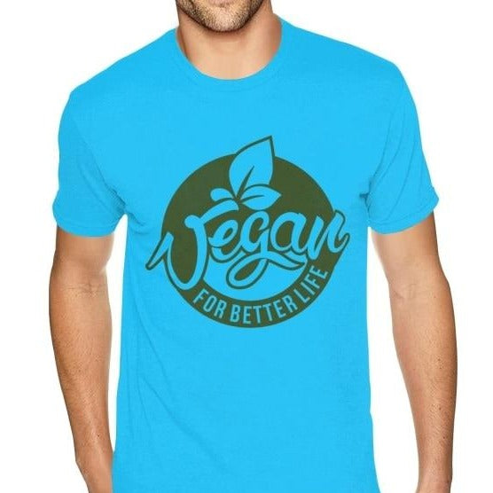 Vegan For Better Life Printed Men's T-Shirt