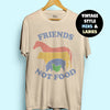 Friends Not Food Vintage Vegan T-shirt