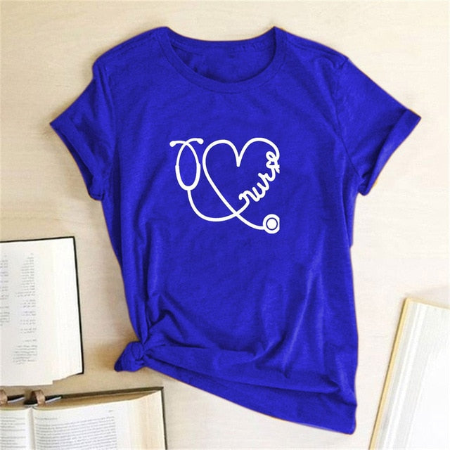 Heart Printed Women's T-Shirt