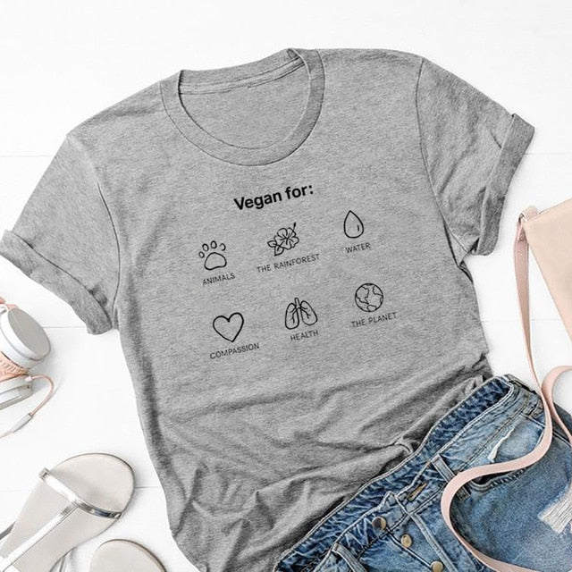Vegan For Printed Women's T-Shirt