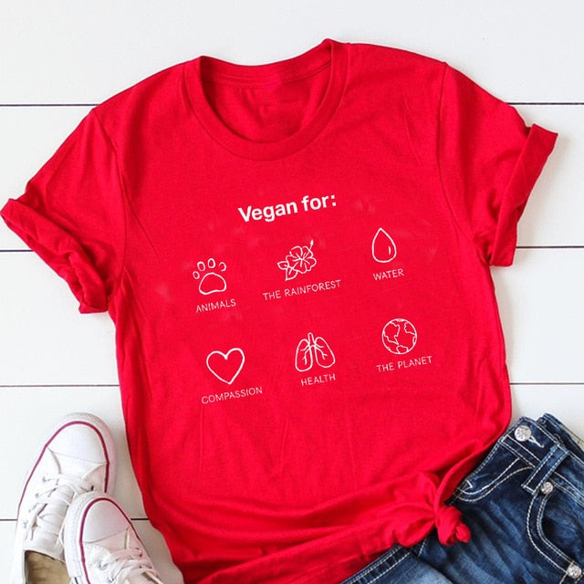 Vegan For Printed Women's T-Shirt