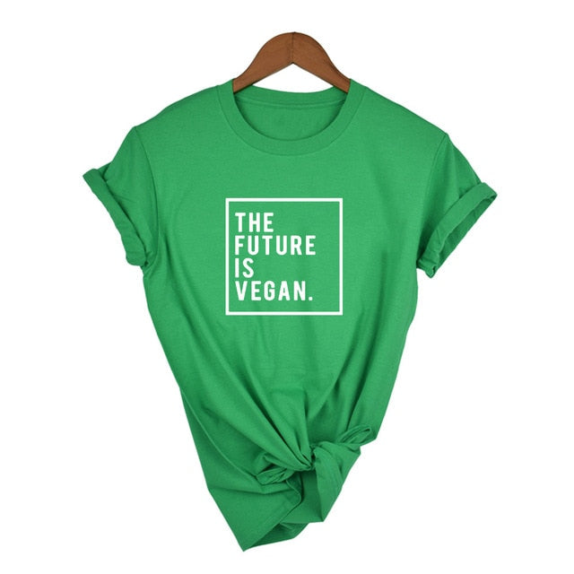 The Future Is Vegan Printed Women's T-Shirt