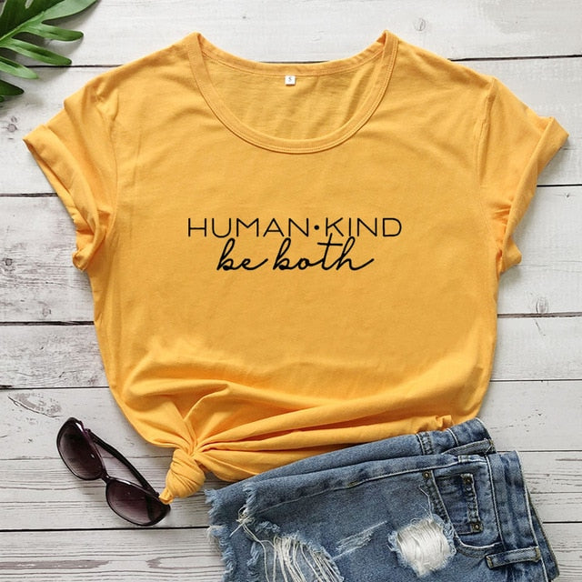 Human Kind Be Both Printed Women's T-Shirt