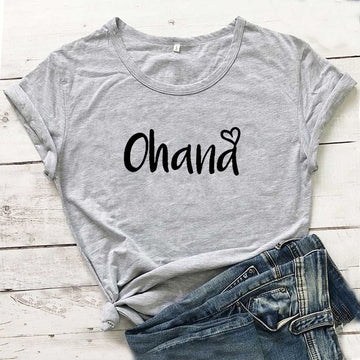 Ohana Printed Women's Summer T-Shirt