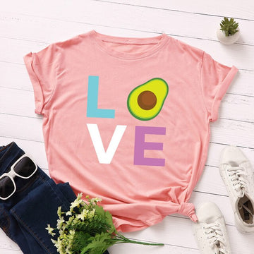 Avocado Love Printed Women's T-Shirt