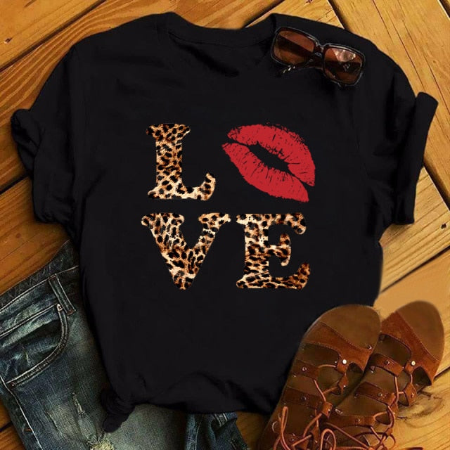 Love Printed Women's T-Shirts