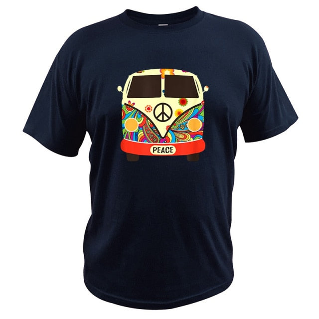 Bus Printed Men's Summer T-Shirt
