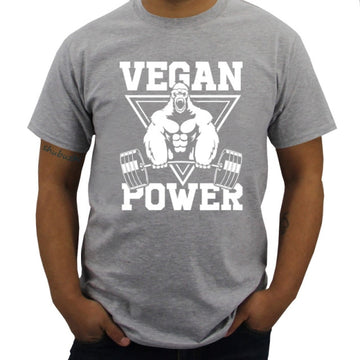 Vegan Power Gorilla Printed Men's T-Shirt