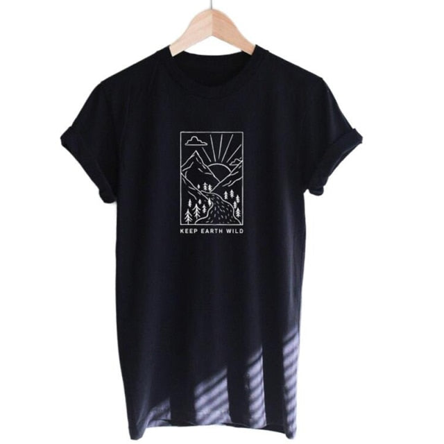 Keep Earth Wild Printed Women's T-Shirt