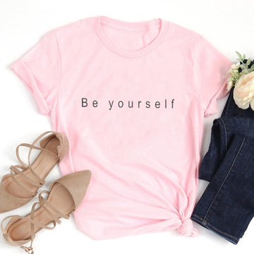 Be Yourself Printed Women's T-Shirt