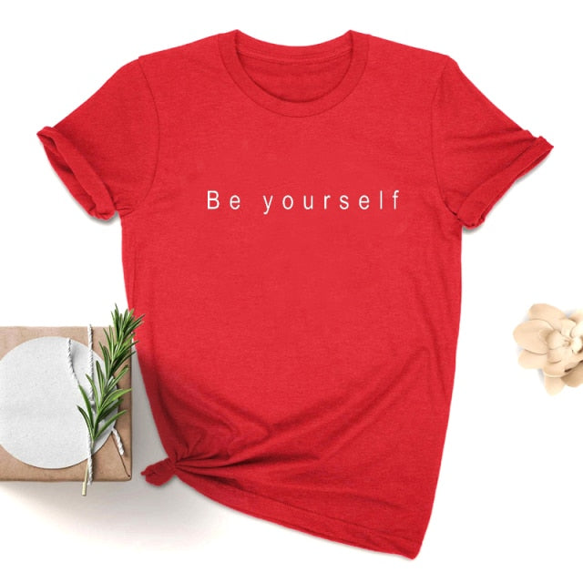 Be Yourself Printed Women's T-Shirt