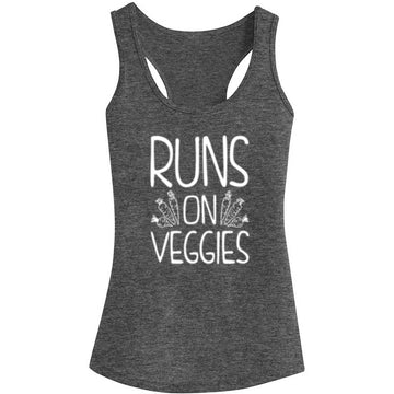 Run On Veggies Womens Fitness Tank Tops