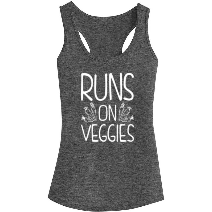 Run On Veggies Womens Fitness Tank Tops
