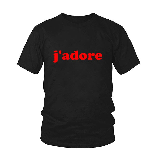 J'Adore Printed Women's Summer T-Shirt