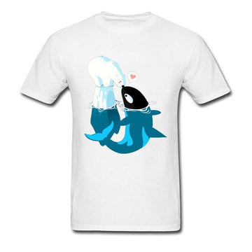 Whale & Polar Bear Printed Men's T-Shirt
