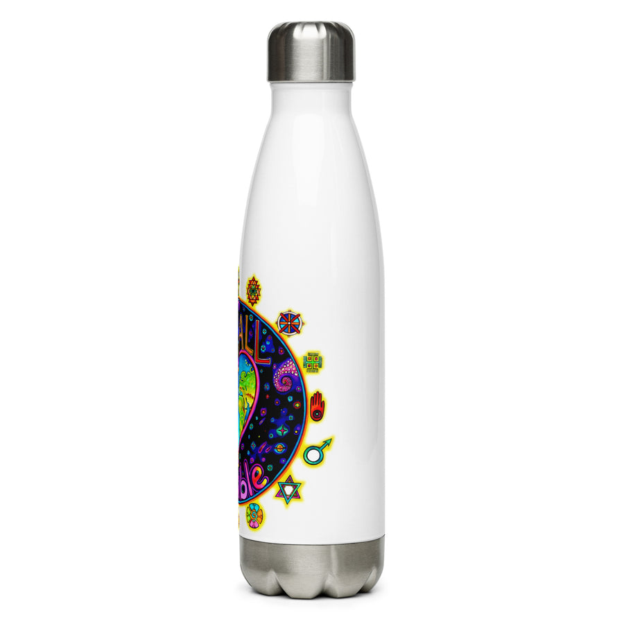 Stainless Steel Water Bottle - With Love All Is Possible